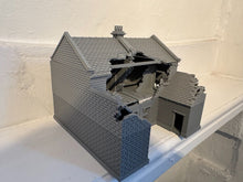 Load image into Gallery viewer, Ruined English Houses Victorian 28mm WW2 Tabletop Terrain Wargaming Buildings V1
