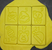 Load image into Gallery viewer, Advent Calendar 24 Christmas Cookie Cutter Set 3D Printed Biscuit Stamp Fondant13
