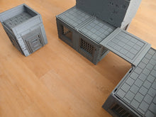 Load image into Gallery viewer, 28mm 32mm Mech Pack Wargaming Layout Terrain Buildings Doors Walkways Barricade4
