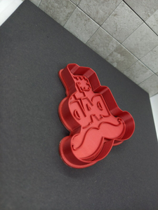 Number 1 Dad Moustache Cookie Cutter 3D Printed Biscuit Stamp Fondant Icing Cake Decor
