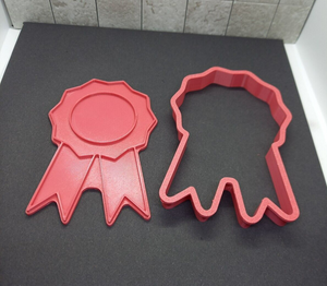 Rosette Cookie Cutter 3D Printed Award Biscuit Stamp Fondant Icing Cake Decorate