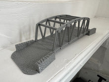 Load image into Gallery viewer, Steel Girder Style Sectional Tank Bridge System &amp; Ramps 28mm Wargaming Scenery
