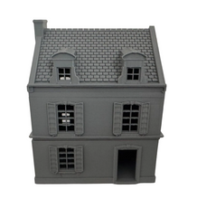 Load image into Gallery viewer, 28mm Town House Style with Porch Removable Roof and Floor Wargaming Building
