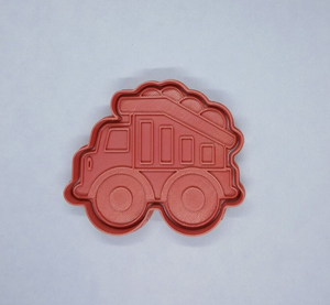 Dump Truck Cookie Cutter 3D Printed Construction Vehicle Biscuit Stamp Fondant