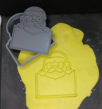 Load image into Gallery viewer, Santa Father Christmas with Sign Cookie Cutter 3D Printed Biscuit Stamp Fondant0
