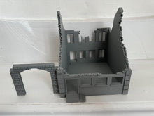 Load image into Gallery viewer, Destroyed Office Factory Industrial Unit - Ruined Wargaming Building 28mm
