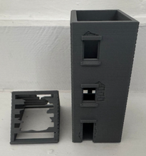 Load image into Gallery viewer, 28mm Destroyed Shop Retail Ruin - Destroyed Wargaming Tall Building Terrain2
