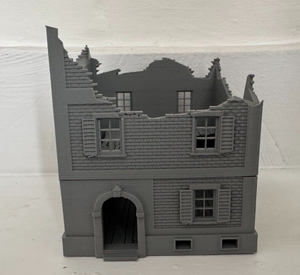 28mm Ruined ex Town House Tabletop Destroyed Wargaming Buildings