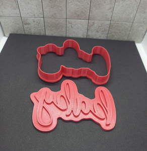 Baby Wording Cookie Cutter 3D Printed Biscuit Stamp Fondant Icing Cake Decor