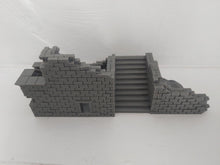 Load image into Gallery viewer, Stepped Stoned Ruins Tabletop Terrain Wargaming Destroyed Building 28mm
