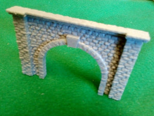 Twin Track Tunnel Portal N Gauge Model Train Entrance Stone Retaining Walls