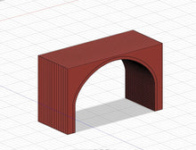 Load image into Gallery viewer, OO Gauge Model Railway Brick Arch Underpass Support Wall For Walkways Roads
