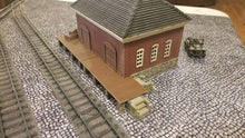 Load image into Gallery viewer, OO Gauge Railway Station Clock Tower Model Train Station Building with Platform
