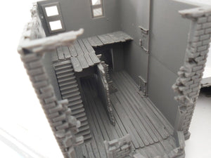 Destroyed 28mm Detached House with Shed Wargaming Building Tabletop Gaming