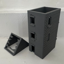 Load image into Gallery viewer, 28mm Destroyed Shop Retail Ruin - Destroyed Wargaming Tall Building Terrain1
