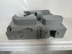 WW2 Destroyed Bunker 8 D-Day Wargaming Ruined Terrain Scenery 28mm 3d Printed