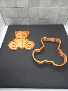Teddy Bear Cookie Cutter 3D Printed Biscuit Stamp Fondant Icing Cake Decoration