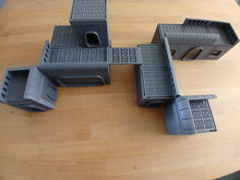 Load image into Gallery viewer, 28mm 32mm Galaxy Pack Wargaming Layout Terrain Buildings Doors Walkway Barricade4
