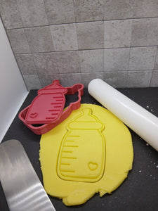 Baby Milk Bottle Cookie Cutter 3DPrinted Biscuit Stamp Fondant Icing Baby Shower