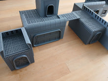 Load image into Gallery viewer, 28mm 32mm Galaxy Pack Wargaming Layout Terrain Buildings Doors Walkway Barricade5
