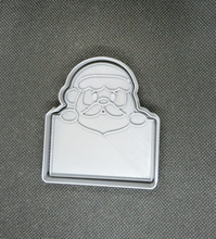 Load image into Gallery viewer, Santa Father Christmas with Sign Cookie Cutter 3D Printed Biscuit Stamp Fondant1

