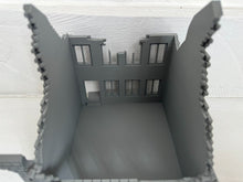 Load image into Gallery viewer, Destroyed Office Factory Industrial Unit - Ruined Wargaming Building 28mm
