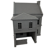 Load image into Gallery viewer, 28mm Town House Style with Porch Removable Roof and Floor Wargaming Building
