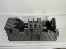 Load image into Gallery viewer, Stone Barn Ruins Tabletop Terrain Wargaming Destroyed Farm Building 28mm
