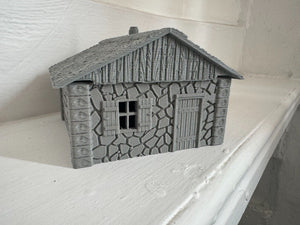 Rural Stone Farmhouse Removable Roof Wargaming Building 28mm