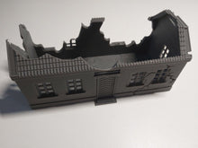 Load image into Gallery viewer, Ruins of House Barn or Workshop Style Wargaming 28mm Destroyed Building
