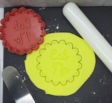 Load image into Gallery viewer, Eat Me Cookie Cutter 3D Printed Biscuit Stamp Fondant Alice in Wonderland Cake
