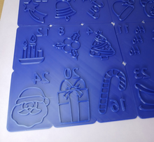 Load image into Gallery viewer, Advent Calendar 24 Christmas Cookie Cutter Set 3D Printed Biscuit Stamp Fondant3
