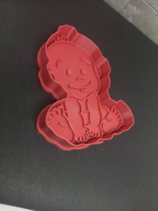 Baby Sitting Cookie Cutter 3D Printed Biscuit Stamp Fondant Baby Shower Cake