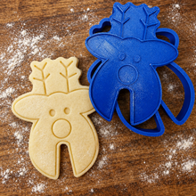 Load image into Gallery viewer, Rudolph Reindeer Mug Hugger Topper Cookie Cutter 3DPrinted Biscuit Stamp Fondant
