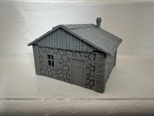 Load image into Gallery viewer, Rural Stone Farmhouse Removable Roof Wargaming Building 28mm
