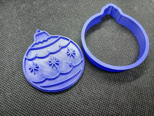 Load image into Gallery viewer, Bauble Christmas Cookie Cutter 3D Printed Biscuit Stamp Fondant Icing Decoration2
