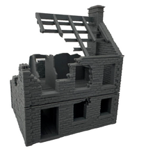 Load image into Gallery viewer, 28mm Destroyed House Ruin - Destroyed Wargaming Building Terrain Villers Bocage0
