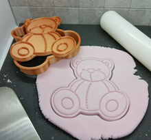 Load image into Gallery viewer, Teddy Bear Cookie Cutter 3D Printed Biscuit Stamp Fondant Icing Cake Decoration
