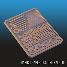 Load image into Gallery viewer, Basic Shapes Dry Brush Texture Palette for Miniature Painting Table Top Games
