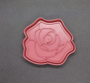 Rose Cookie Cutter 3D Printed Biscuit Stamp Fondant Icing Cake Decoration Flower