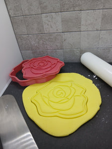 Rose Cookie Cutter 3D Printed Biscuit Stamp Fondant Icing Cake Decoration Flower