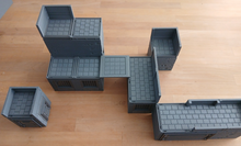 Load image into Gallery viewer, 28mm 32mm Mech Pack Wargaming Layout Terrain Buildings Doors Walkways Barricade0
