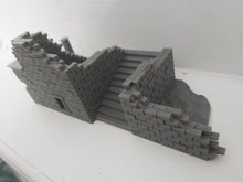 Load image into Gallery viewer, Stepped Stoned Ruins Tabletop Terrain Wargaming Destroyed Building 28mm
