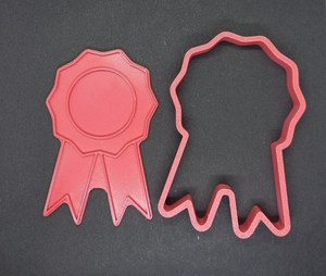 Rosette Cookie Cutter 3D Printed Award Biscuit Stamp Fondant Icing Cake Decorate