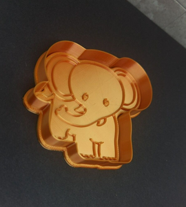 Elephant Cookie Cutter 3D Printed Biscuit Stamp Fondant Animal Cake Decoration