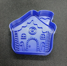 Load image into Gallery viewer, Gingerbread House Christmas Cookie Cutter 3D Printed Biscuit Stamp Fondant1
