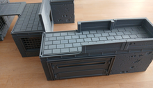 Load image into Gallery viewer, 28mm 32mm Mech Pack Wargaming Layout Terrain Buildings Doors Walkways Barricade6
