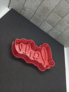Love Word Cookie Cutter Valentine's Day  3D Printed Biscuit Stamp Fondant