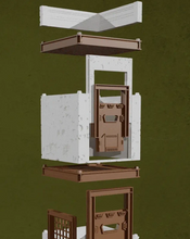 Load image into Gallery viewer, 28mm 32mm Galaxy Pack Wargaming Layout Terrain Buildings Doors Walkway Barricade2
