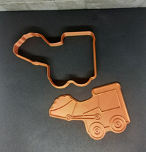 Load image into Gallery viewer, Digger Cookie Cutter 3D Printed Biscuit Stamp Fondant Vehicle Cake Decoration
